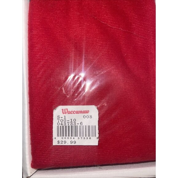 One Size Fits All Santa Suit Costume Jacket Trousers Hat Belt Beard Eyebrows - Picture 4 of 15